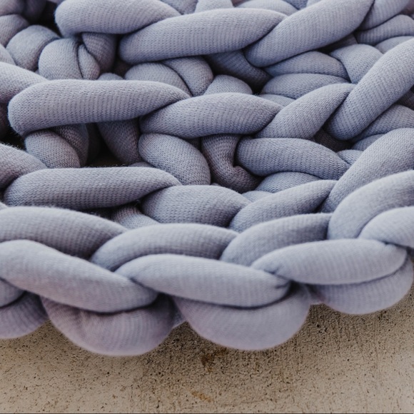 Grey Circle Rug - Picture 3 of 5